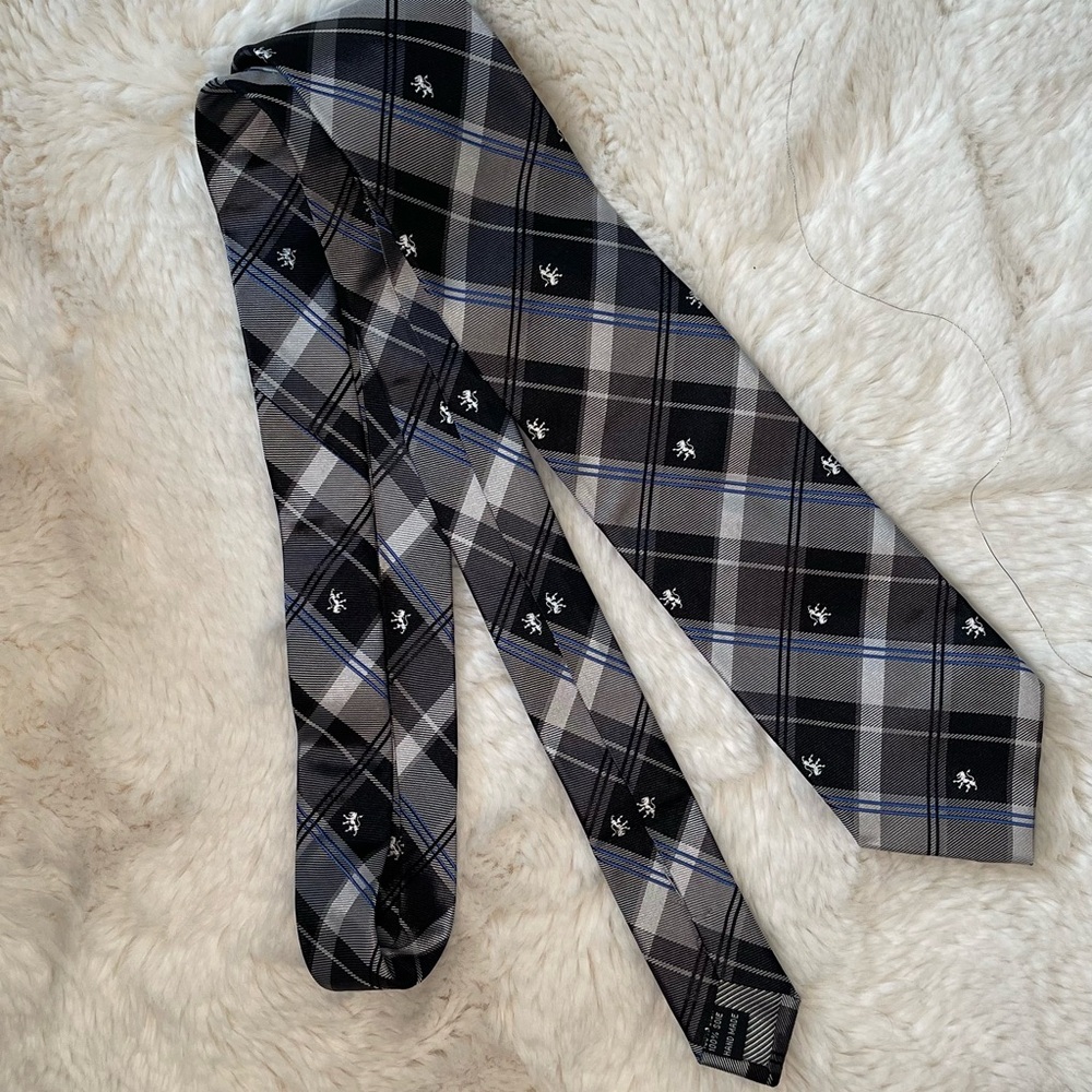 Bruno Marchesi Men's Plaid Silk Tie Necktie
